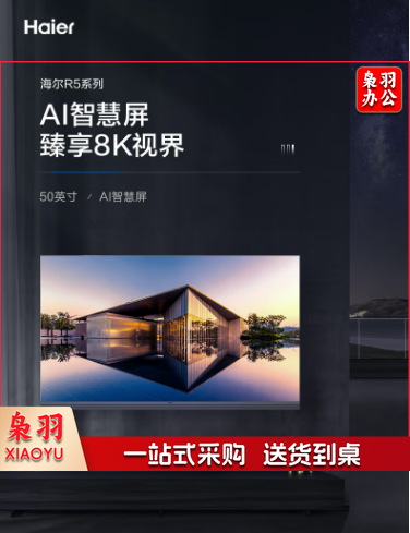 海尔(Haier)50R5 50英寸超薄金属全面屏 纳米广色域 4K超高清 8K解码 声控智慧屏液晶电视 3+32G