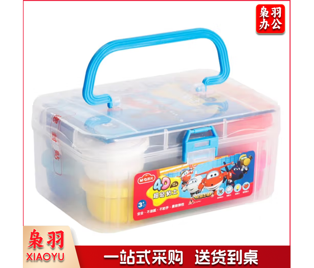 晨光超级飞侠4D超轻粘土收纳盒12色JKE03980