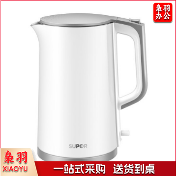 苏泊尔(SUPOR)SW-17T12C 电水壶 双层防烫烧水壶热水壶 全钢无缝内胆电热水壶 1.7L 大容量