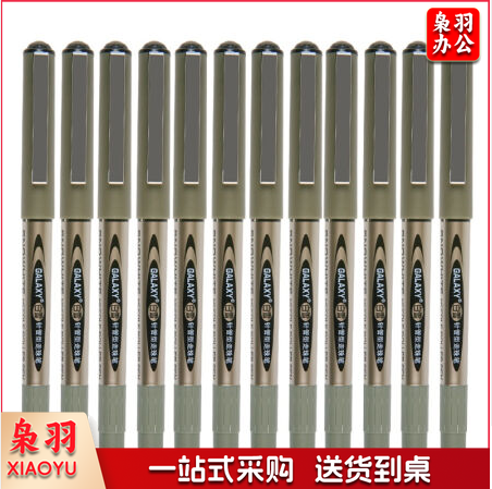 白雪（snowhite） PVN-166 0.5MM 黑色 直液式走珠笔 签字笔 12支/盒 2盒装