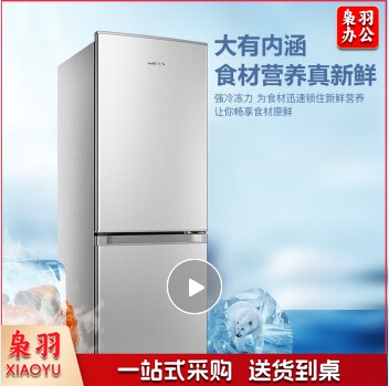 新飞(Frestec)160升两门冰箱双门小冰箱环保内胆家用小型双门冰箱宿舍租房小巧不占地方BCD-160K2AT