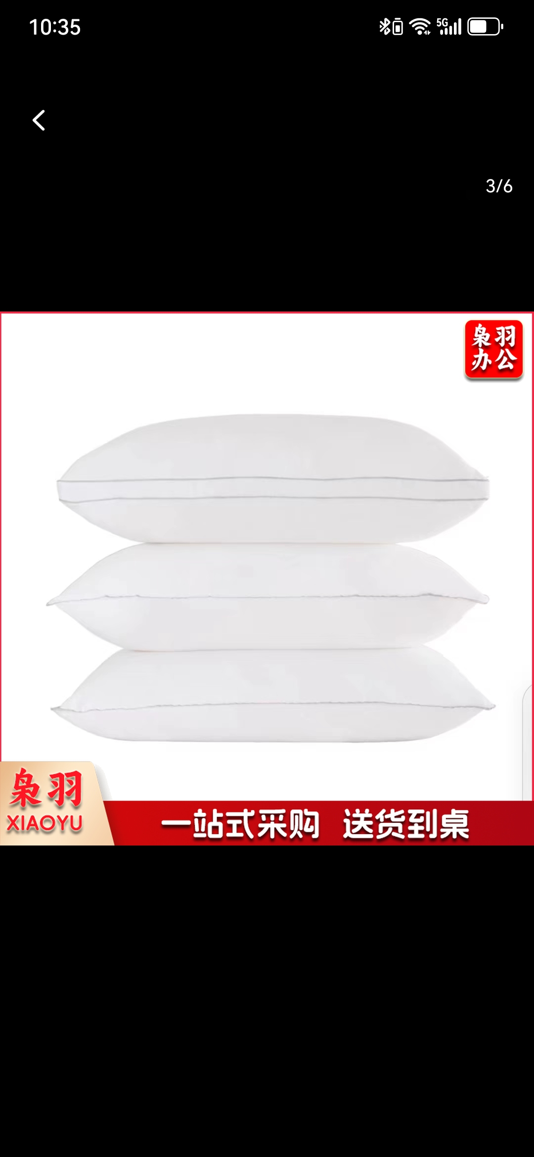 水星家纺枕头全棉面料抗菌枕芯成人宿舍家用护颈枕单双人学生枕芯(一对))