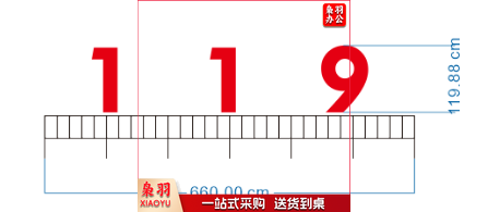 铁皮字喷塑119牌子660*119.88