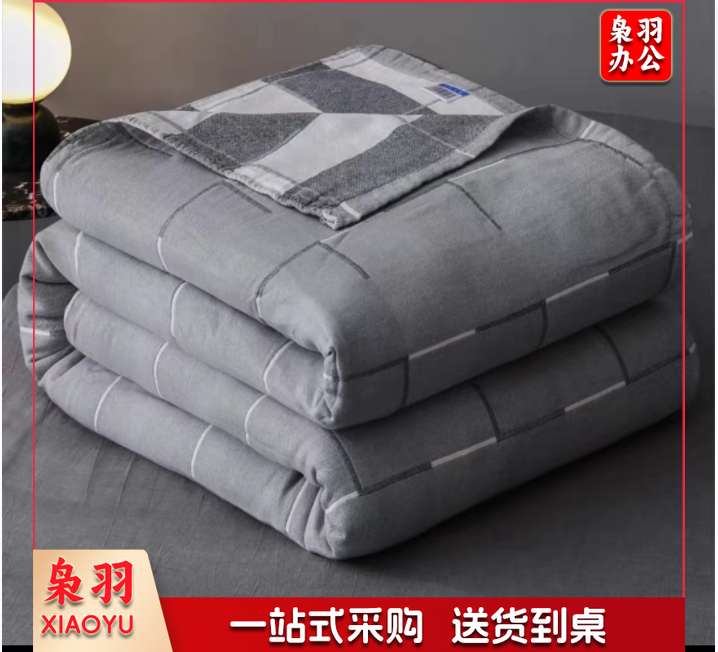 2024春夏季新款三层水洗全棉纱布毛巾被空调被超薄透气柔软盖毯子