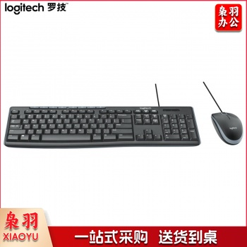 罗技（Logitech）MK200（U+U） 有线键鼠套装 办公键鼠 黑色