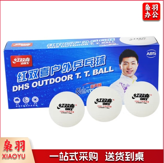 红双喜 DHS户外乒乓球耐打训练10只装