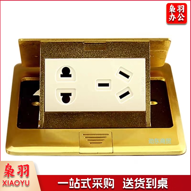 开关插座 五孔地插座 全铜5孔地插地板地面插座地插座 GD1Z2223