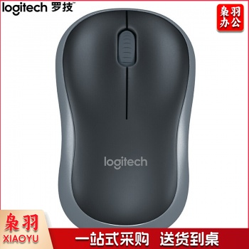 罗技(Logitech) M185 无线鼠标 电池款10米覆盖即插即用无线鼠标 黑色