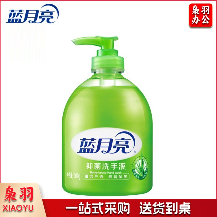 蓝月亮（BLUEMOON）芦荟抑菌 滋润保湿洗手液 500ml/瓶