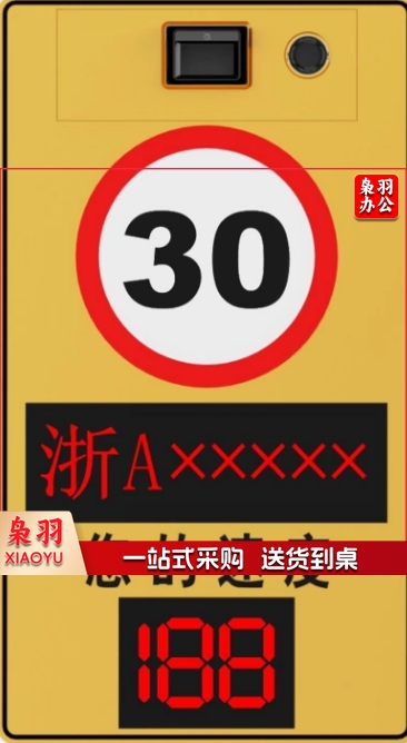 海康威视 雷视车牌车速显示屏