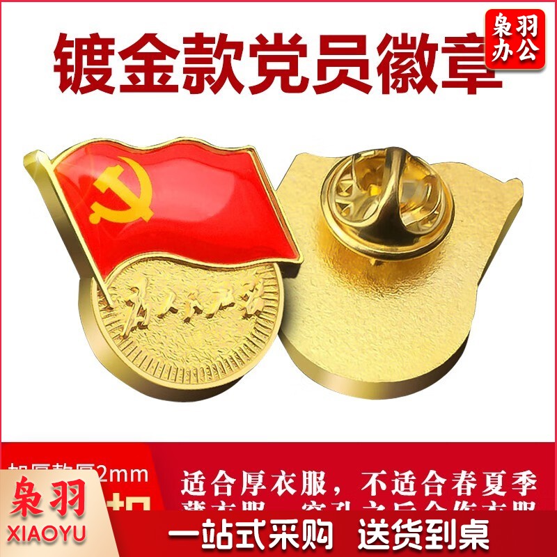 党徽胸章 蝴蝶扣款 10个起售