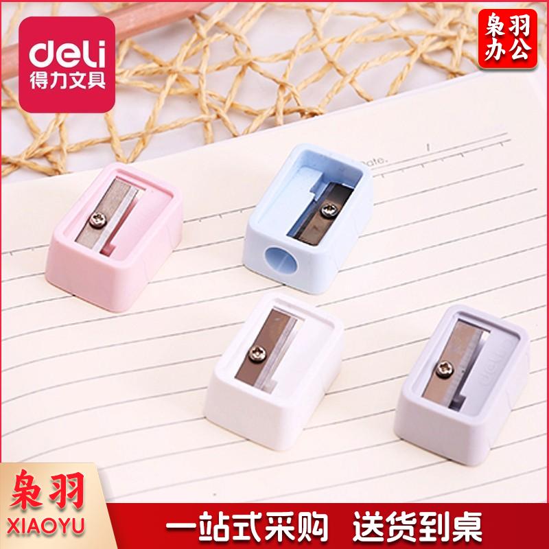 得力（deli）炫彩削笔器铅笔刀卷笔刀削笔机儿童卡通文具转笔刀 0594常规款【单个装】颜色随机
