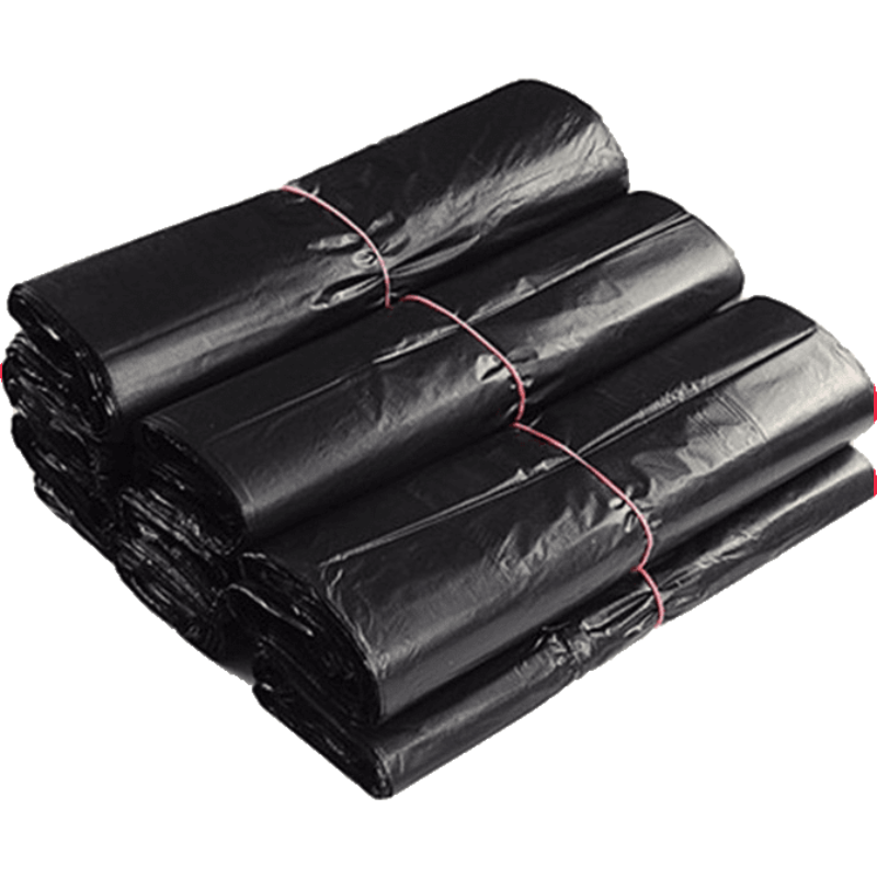 黑色平口垃圾袋家用加厚45cm*50cm加厚款100个