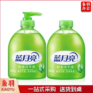 蓝月亮 芦荟抑菌 滋润保湿洗手液 500g瓶+500g瓶装补充装