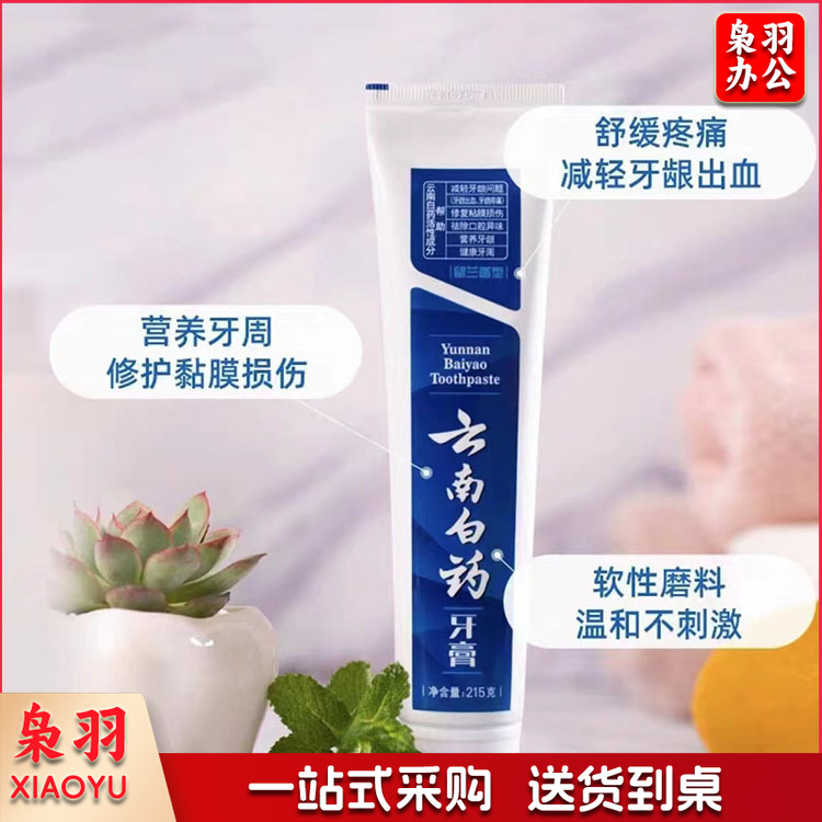 云南白药 留兰香型牙膏 215g