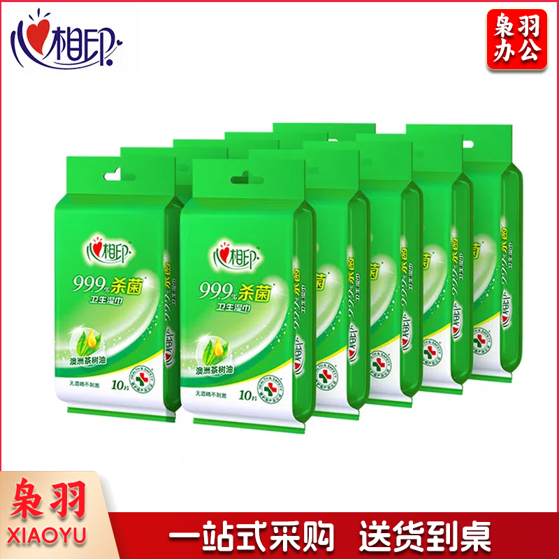 心相印 XCA001消毒独立装湿巾 10片独立包装 170mm*180mm一提装