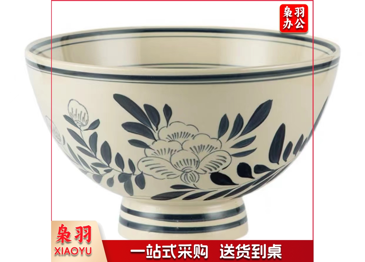 兰花密胺大碗  规格：21.5厘米*11厘米    单位：个