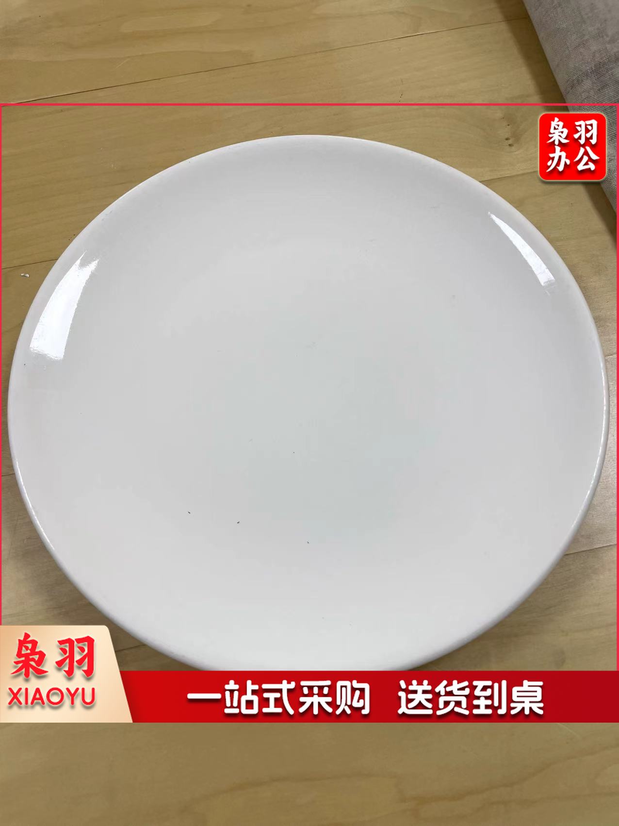 陶瓷餐具白瓷盘子(10英寸)（5只起售，偏远区域下单请电话咨询）