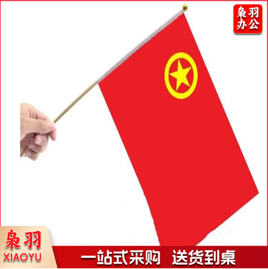共青团手摇旗   带杆防水手摇团旗(10面/组  10组出售，偏远区域下单前请电话咨询)