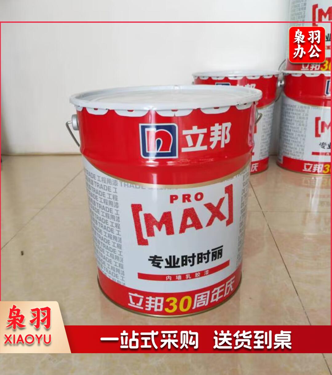 立邦乳胶漆 大桶墙面漆时时丽内墙乳胶漆哑光乳胶漆白色涂料 立邦时时丽17L