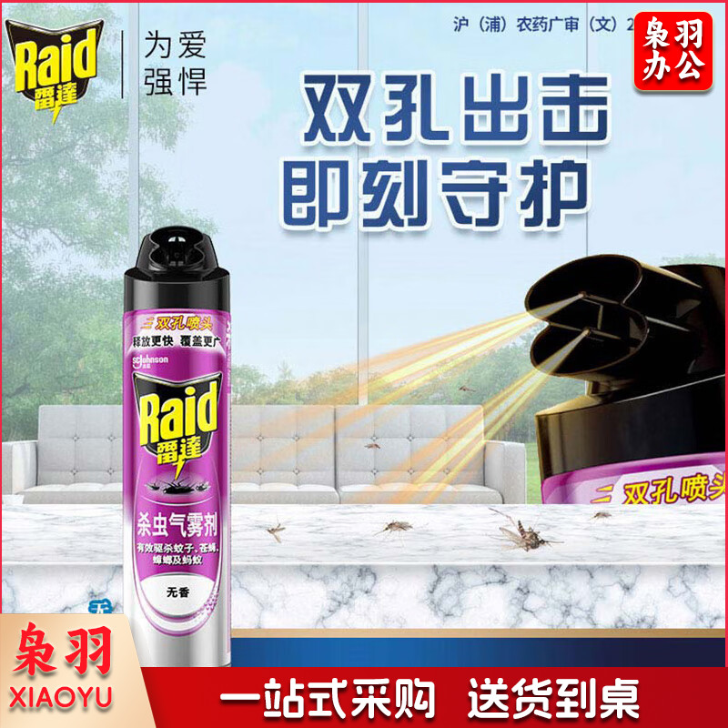 雷达（Raid） 杀虫剂喷雾灭蚊喷雾 600ml（无香型）杀虫剂家用灭蟑螂