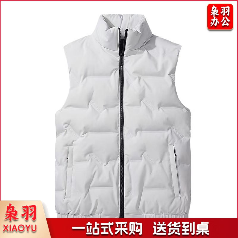 羽绒服马甲男士冬季保暖防风外套冬装马夹外穿轻薄宽松背心男装