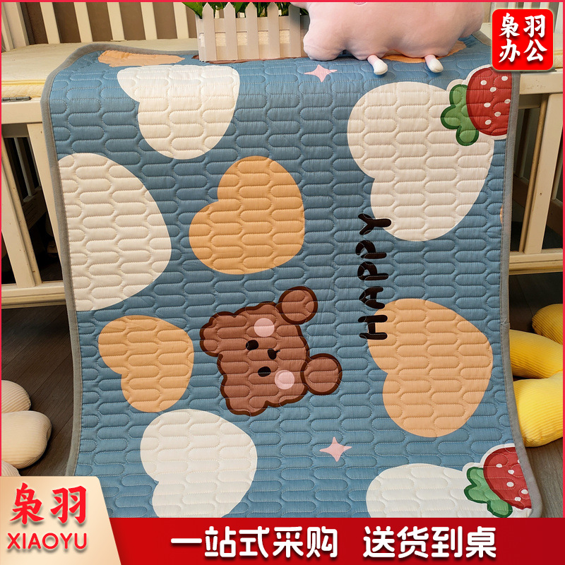 【总纯棉防水加绒】宝宝隔尿垫姨妈垫双面成人月经垫子生理期防漏100*120cm