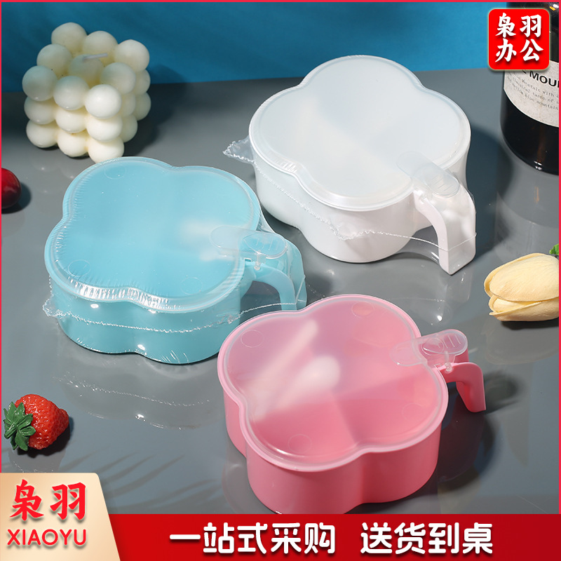 创意调味盒多格套装家用组合装带盖盐罐子厨房用品四格带盖带四勺