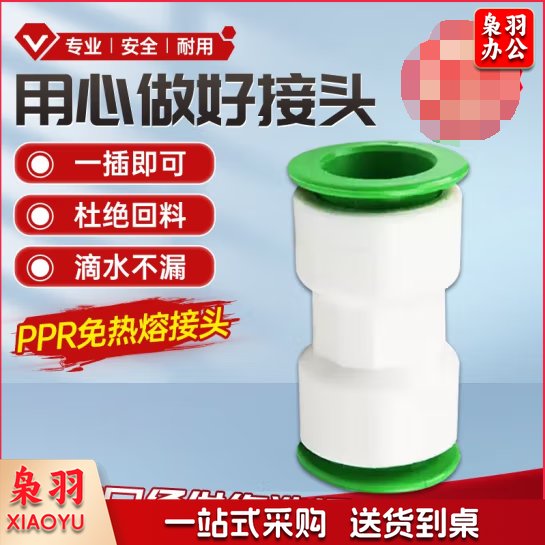 水管快接 1只装 免热熔ppr水管快速接头水管配件接头神器快接阀门（含上门安装费用）