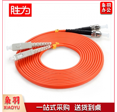 胜为(shengwei)FMC-203 电信级光纤跳线 ST-SC网线多模双芯 收发器尾纤 3米 WL.179