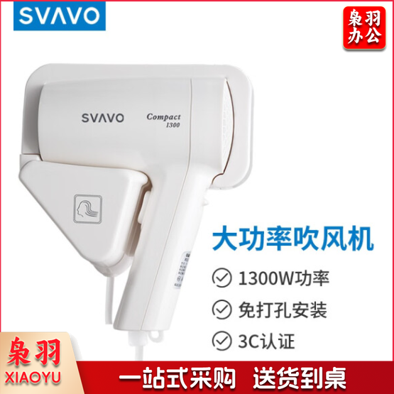 瑞沃 吹风筒 宾馆浴室卫生间干发器挂壁吹风机 白色 单位：台 V-173