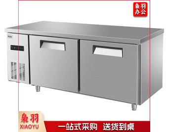 海尔(Haier)厨房工作台440升1.8米 冷藏冷冻转换酒店饭店餐厅食堂餐饮操作台 不锈钢保鲜冰柜SPB-440C/D2