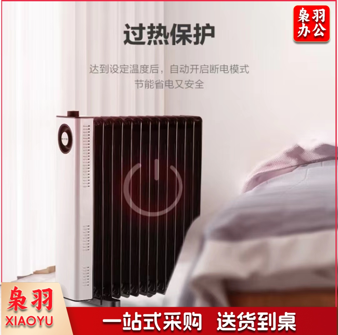 格力 (GREE) 取暖器/电暖器/电暖气片家用 13片宽片电热油汀/节省空间 低噪速热 NDY23-X6022