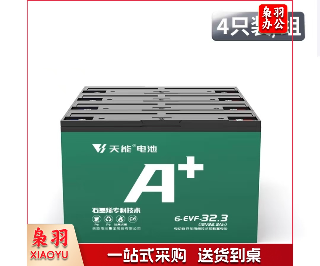 天能 电动车电池 蓄电池 48V32ah 4只/组