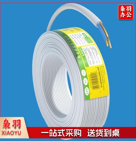 山泽(SAMZHE)2芯单股纯铜电话线100米-M100B-2C