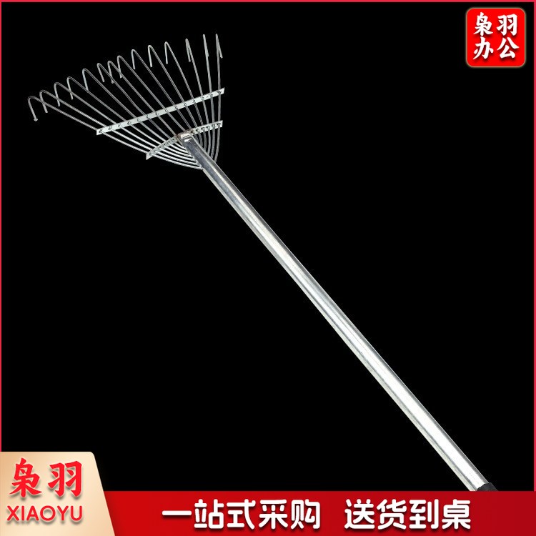 钢丝耙14齿 园艺园林工具农具草种播种耙子 搂草筢子