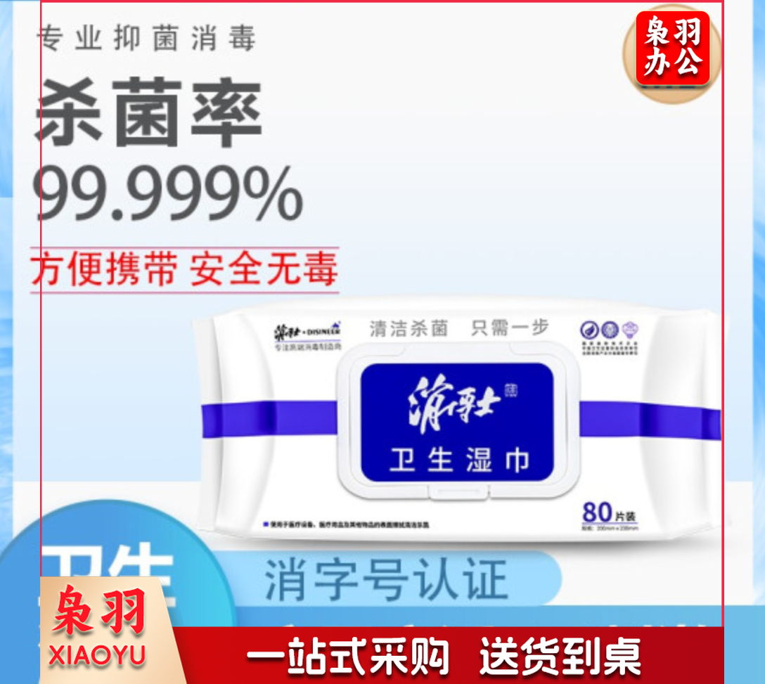 消博士卫生湿巾除菌湿巾 80片/包