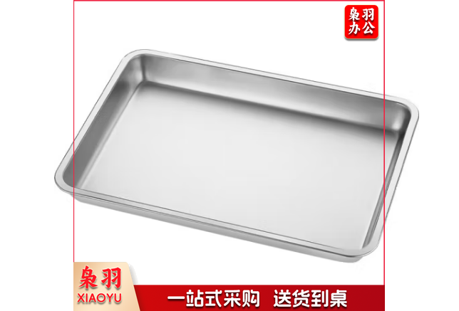 不锈钢托盘长方形平底方盘子304 深10