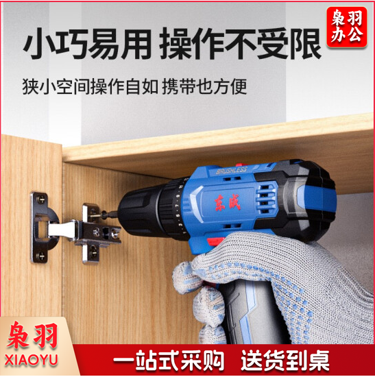 东成 12V 无刷充电钻DCJZ23-10(E)双电双速手电钻东城手电钻充电式家用电转电动螺丝刀无锂电钻