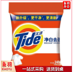 汰渍净白去渍洗衣粉240g 50袋起售