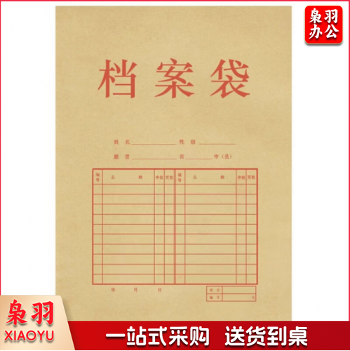 档案袋  牛皮纸档案袋 得力5953档案袋 10只/包