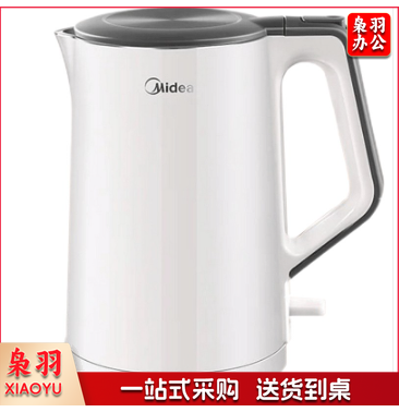 美的（Midea）电水壶304不锈钢水壶开水壶暖水壶烧水壶电热水壶 双重防烫大容量 HJ1522 1.5升