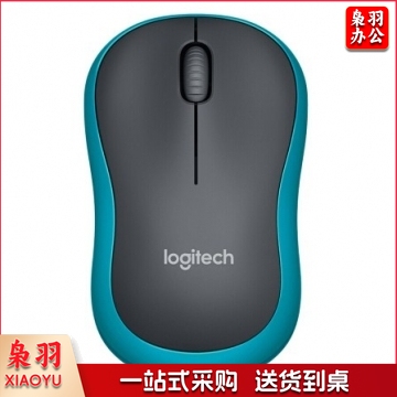 罗技（Logitech）M186 无线鼠标  黑色蓝边  PJ.067