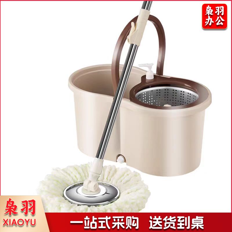 双驱强力拖把免手洗旋转拖把家用懒人墩布桶拖地神器 单位：套