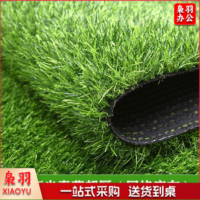 仿真草坪 塑料假草皮户外垫子 人造绿色地毯   宽1米长10米 高2.5厘米