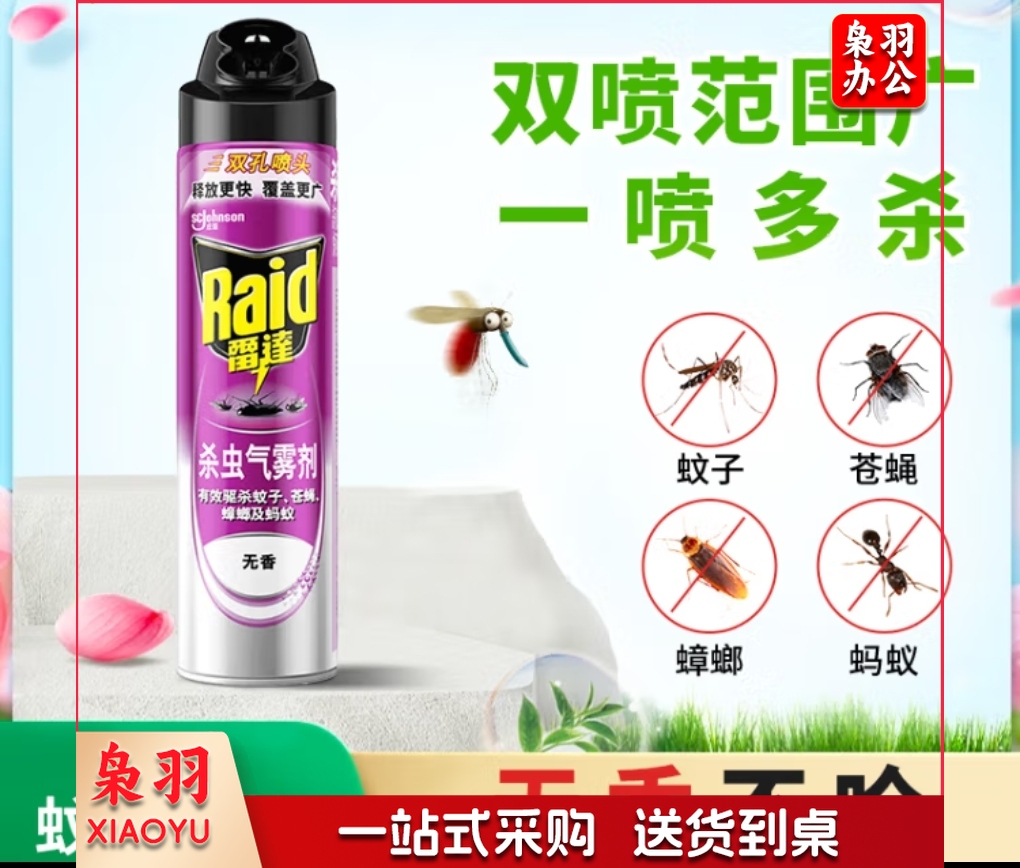 雷达 （RAID) 600ML 无香型喷雾杀虫剂