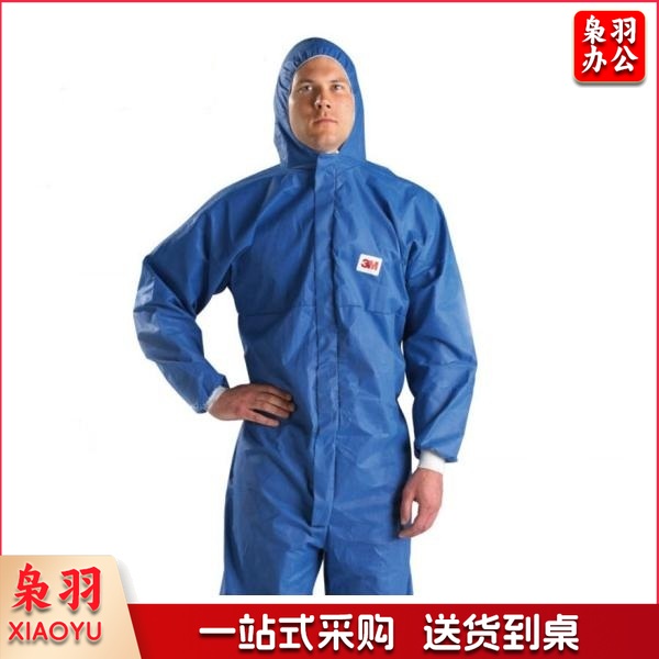 3M 防护服 4532+ 带帽连体防护服 蓝色（下单前联系尺码）-