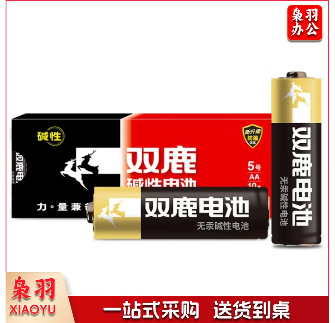 双鹿碱性电池5号适用儿童玩具遥控器鼠标AAA LR6 五号