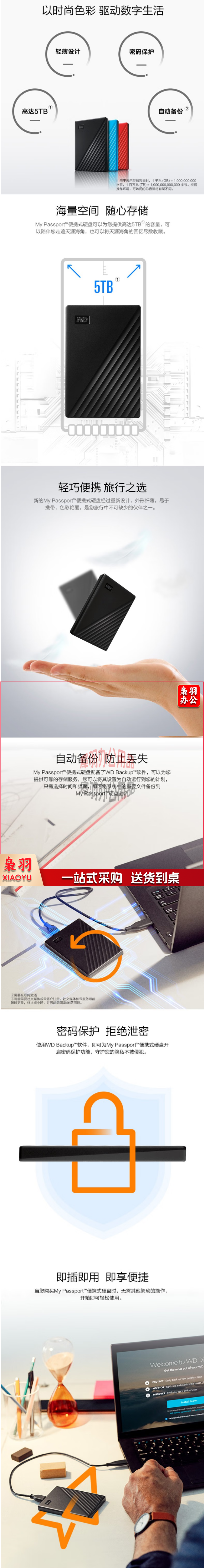 WD西部数据移动硬盘1t2t4t5tb电脑mac手机械固态ssd高速游戏存储 4T 蓝色 官方标配防.png