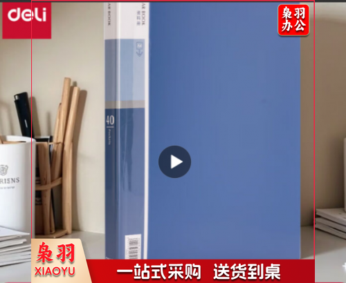 得力5004 40页资料册(蓝)